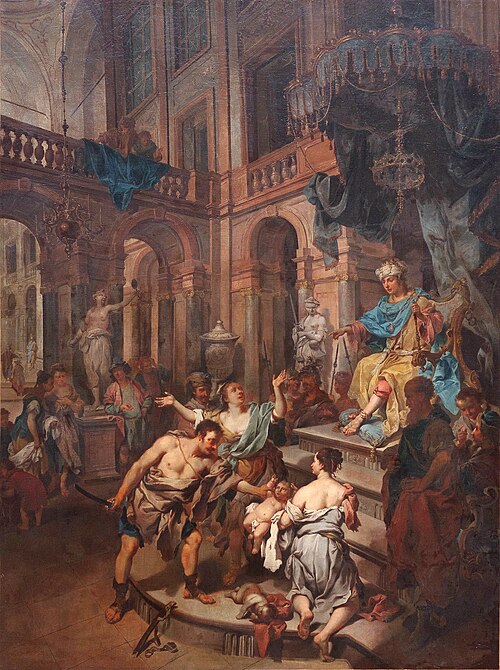 Le jugement de Salomon, 1760, Johann Conrad Seekatz