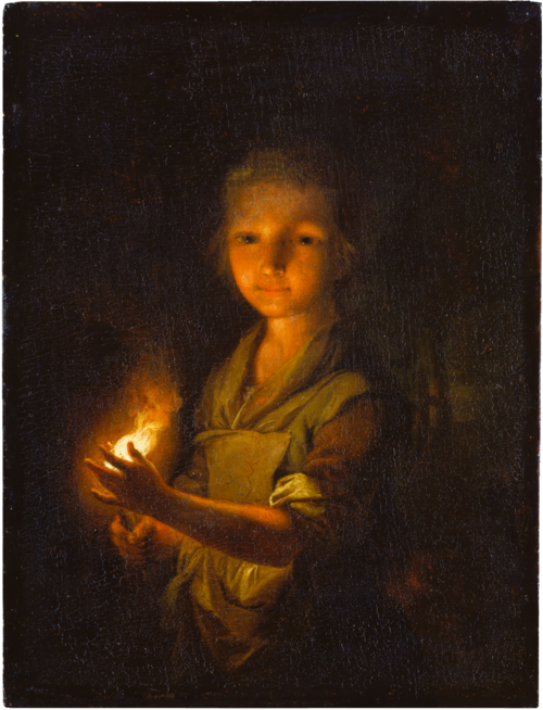 Girl with a Burning Torch, 1760, Johann Conrad Seekatz