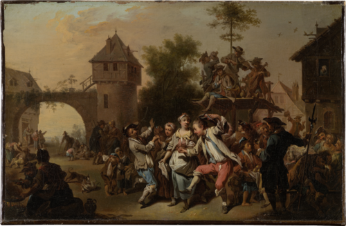 Outdoor Dance in a Village, 1764, Johann Conrad Seekatz