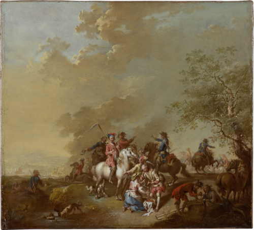A Break in the Fighting, 1761, Johann Conrad Seekatz