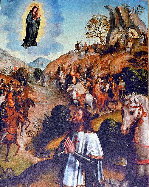 Aparição da Virgem a um Mestre da Ordem de Santiago, 1520, Mestre da Lourinhã