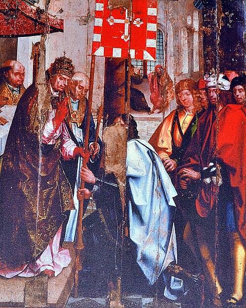 Entrega da Bandeira a um Mestre da Ordem de Santiago, 1520, Mestre da Lourinhã