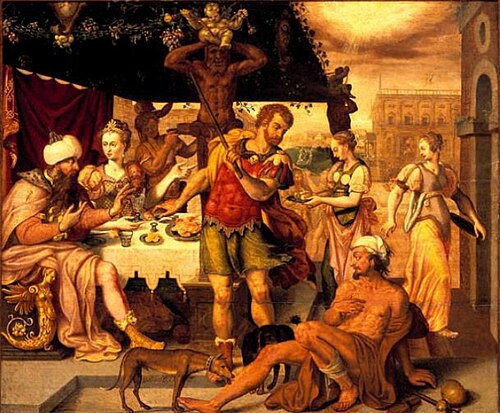 Lazarus and the rich man, 1574, Marcus Gheeraerts l'Ancien