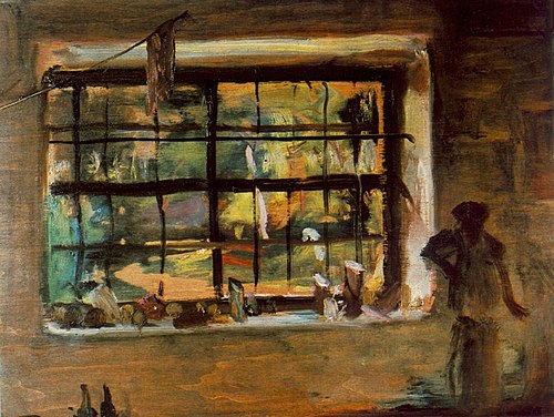 Window of the Atelier, 1934, János Tornyai