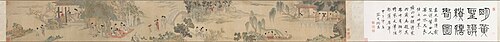 清 黄卷 嬉春图卷, 1636, Huang Juan