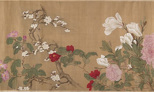 One Hundred Flowers, 1749, Yun Shouping