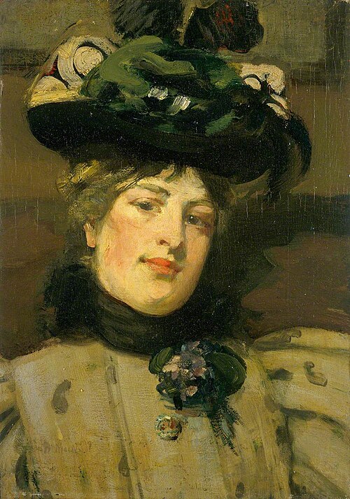 Portrait of a Lady (The Green Hat), 1896, Bessie MacNicol