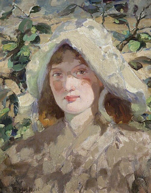 Young Woman in a Sun Bonnet, 1898, Bessie MacNicol