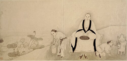 明 李麟十八罗汉图册, , Li Lin