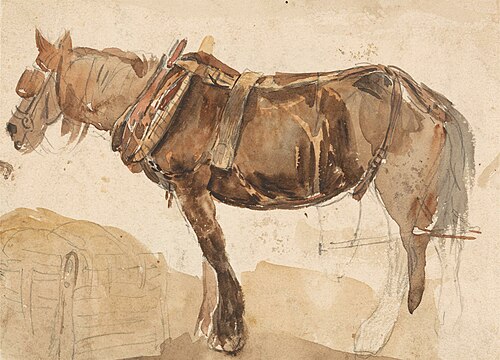 A Horse in Harness Seen From the Near Side, , Thomas Sidney Cooper