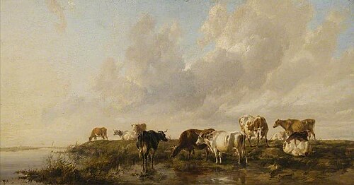 Canterbury Meadows, Kent, 1830, Thomas Sidney Cooper