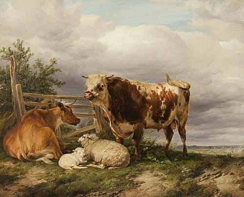 Cattle and Sheep, 1837, Thomas Sidney Cooper