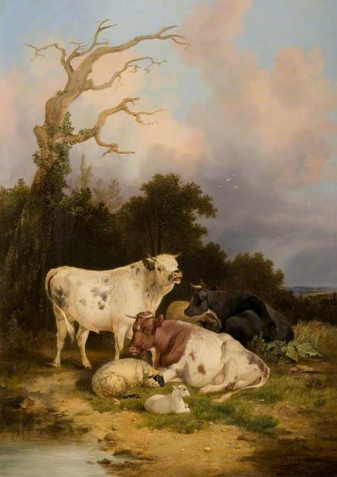 Cattle and Sheep, 1839, Thomas Sidney Cooper