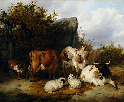 Cattle and Sheep, 1840, Thomas Sidney Cooper