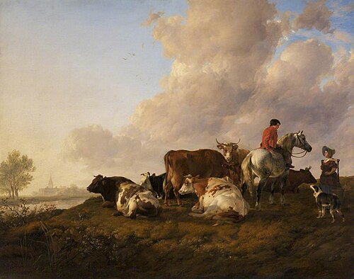 In the Meadows of Fordwich, 1840, Thomas Sidney Cooper