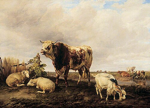 Cattle in the Meadows, 1843, Thomas Sidney Cooper