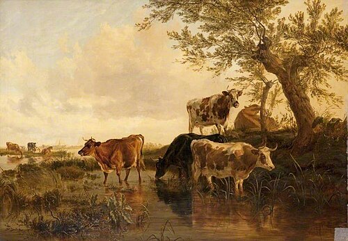 Landscape with Cattle, 1852, Thomas Sidney Cooper