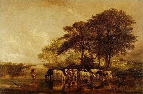 Canterbury from Tonford, 1853, Thomas Sidney Cooper