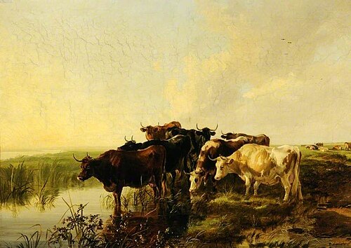 In the Whitehall Meadows, Canterbury, Kent, 1854, Thomas Sidney Cooper