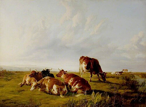 Afternoon in the Meadows, 1861, Thomas Sidney Cooper