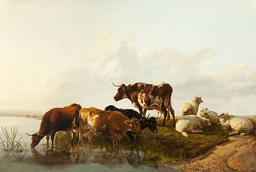 A Summer Afternoon, 1861, Thomas Sidney Cooper