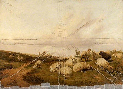 Landscape with Sheep, 1864, Thomas Sidney Cooper