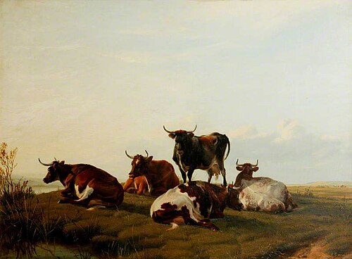 Cattle by the River Side, 1871, Thomas Sidney Cooper