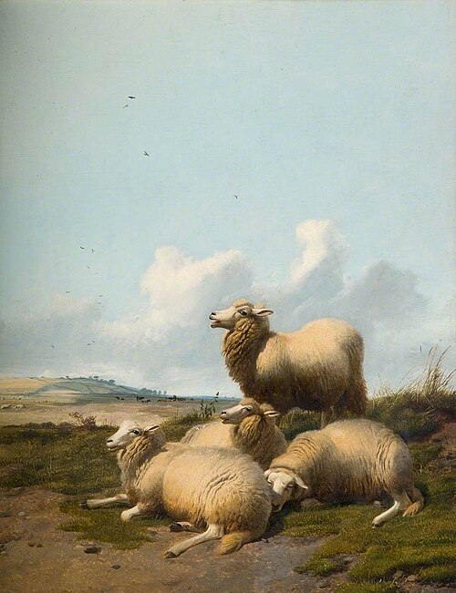 Four Sheep, 1874, Thomas Sidney Cooper