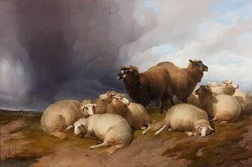 The Approaching Storm, 1875, Thomas Sidney Cooper