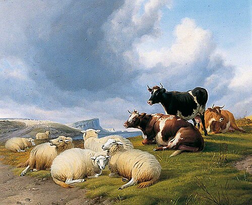 Landscape with Cattle and Sheep, 1875, Thomas Sidney Cooper