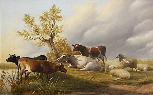 Cattle Piece, 1877, Thomas Sidney Cooper