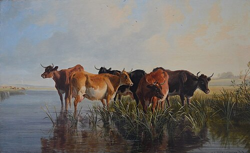 Landscape with Cows, 1881, Thomas Sidney Cooper