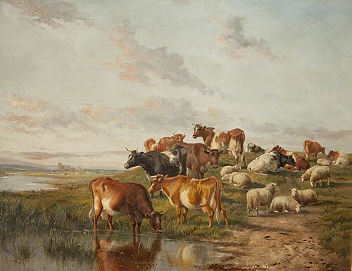 The Watering Place, 1887, Thomas Sidney Cooper