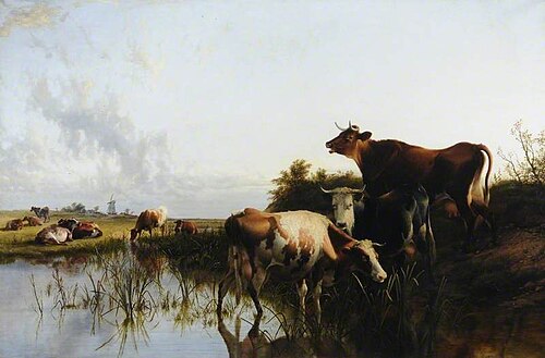 A Summer's Eve, 1888, Thomas Sidney Cooper