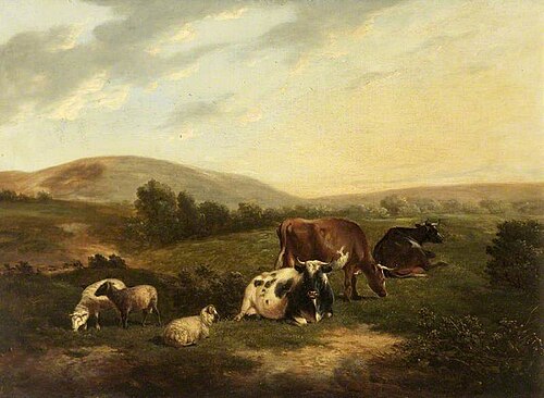 Cattle on the Sussex Downs, , Thomas Sidney Cooper