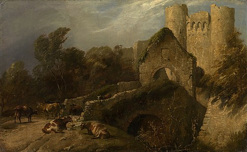 The Entrance to Carisbrooke Castle, 1837, Thomas Sidney Cooper