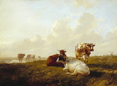 Landscape and Cattle, 1854, Thomas Sidney Cooper