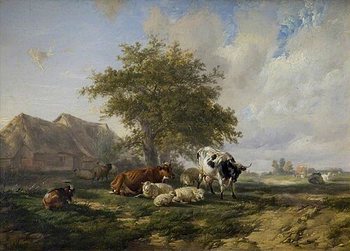 Landscape With Cattle And Sheep, 1837, Thomas Sidney Cooper