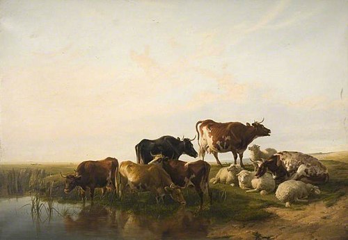 Landscape With Cattle And Sheep, 1872, Thomas Sidney Cooper