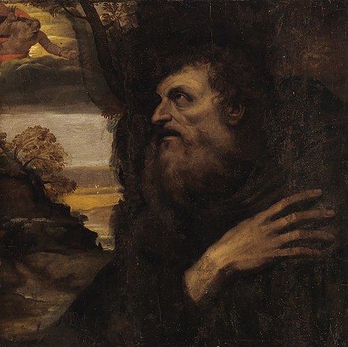 Vision des Heiligen Antonius Abbas, 1578, Girolamo Muziano