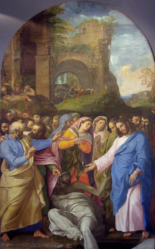 Raising of Lazarus, 1556, Girolamo Muziano