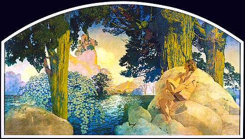 Dream Castle in the Sky, 1908, Maxfield Parrish