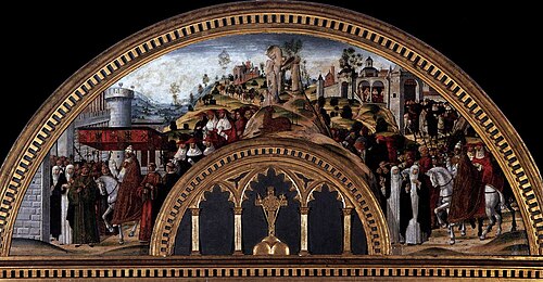 Arrivée de Grégoire XI et de ses cardinaux à Rome, 1550, Girolamo di Benvenuto