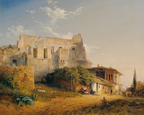 Tekfur Saray in Konstantinopel, 1849, Emanuel Stöckler