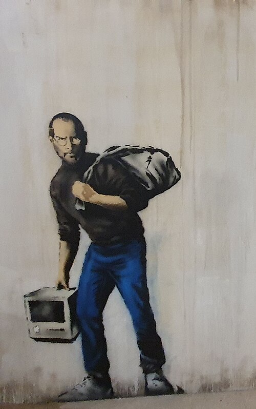 Le Fils d'un migrant syrien, 2015, Banksy