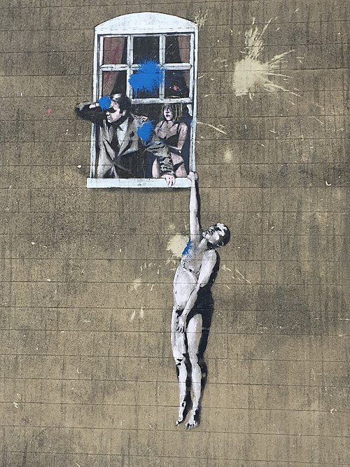 Well Hung Lover, 2006, Banksy