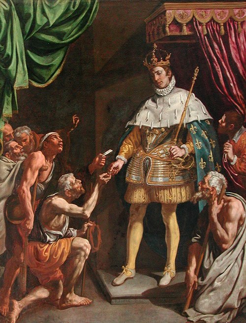 Saint Louis distribuant les aumônes, 1620, Luis Tristán