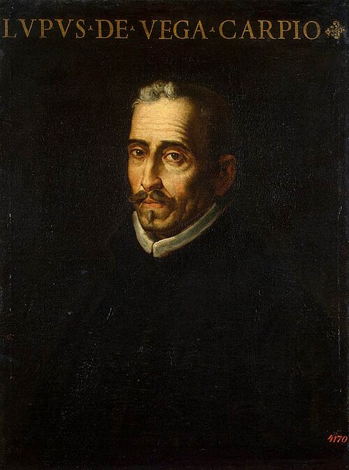 Portrait of Lope de Vega (1562-1635), 1614, Luis Tristán