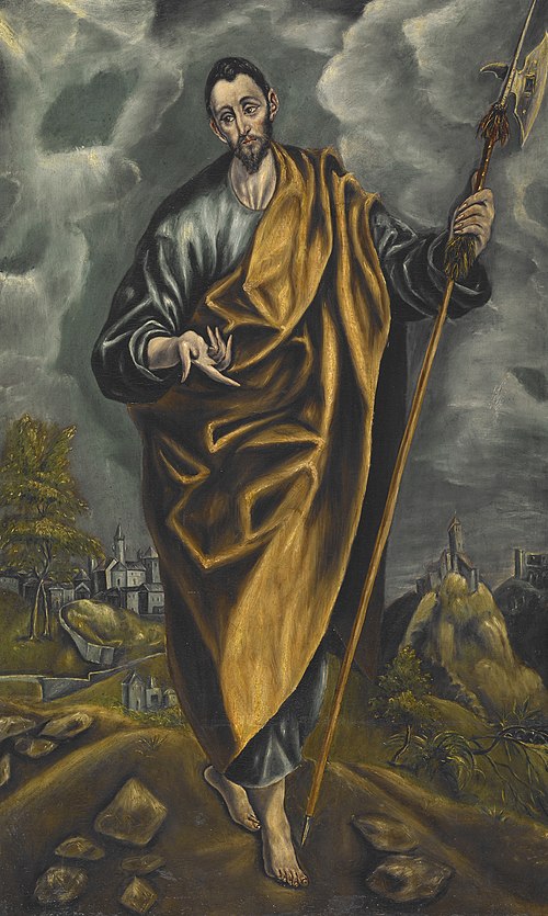 St. Judas Thaddaeus or St. Thomas, , Luis Tristán