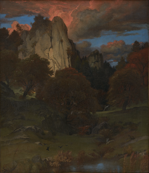 Autumn Evening in the Black Forest, 1894, Emil Lugo